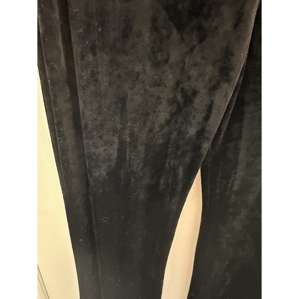 Vintage DKNY NWT black velvet flare trousers Womens size Med - Picture 4 of 5